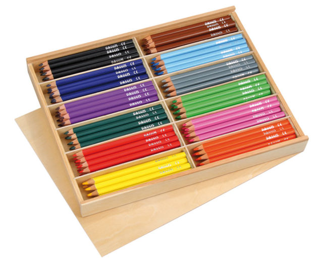 Trojhranné farebné ceruzky